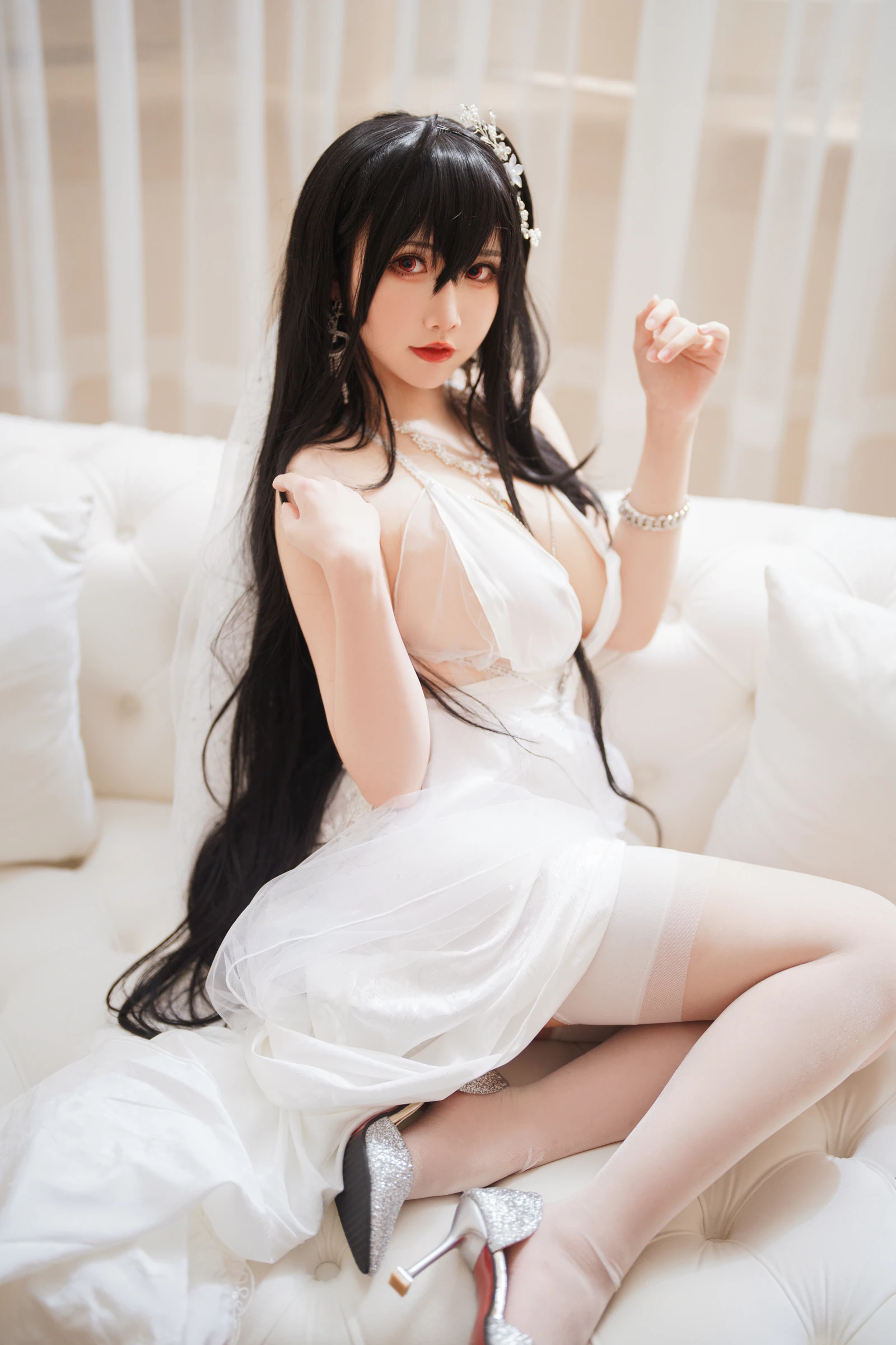 图片[5]-可爱人气Coser面饼仙儿 碧蓝航线 大凤 婚纱 32P-COS世界